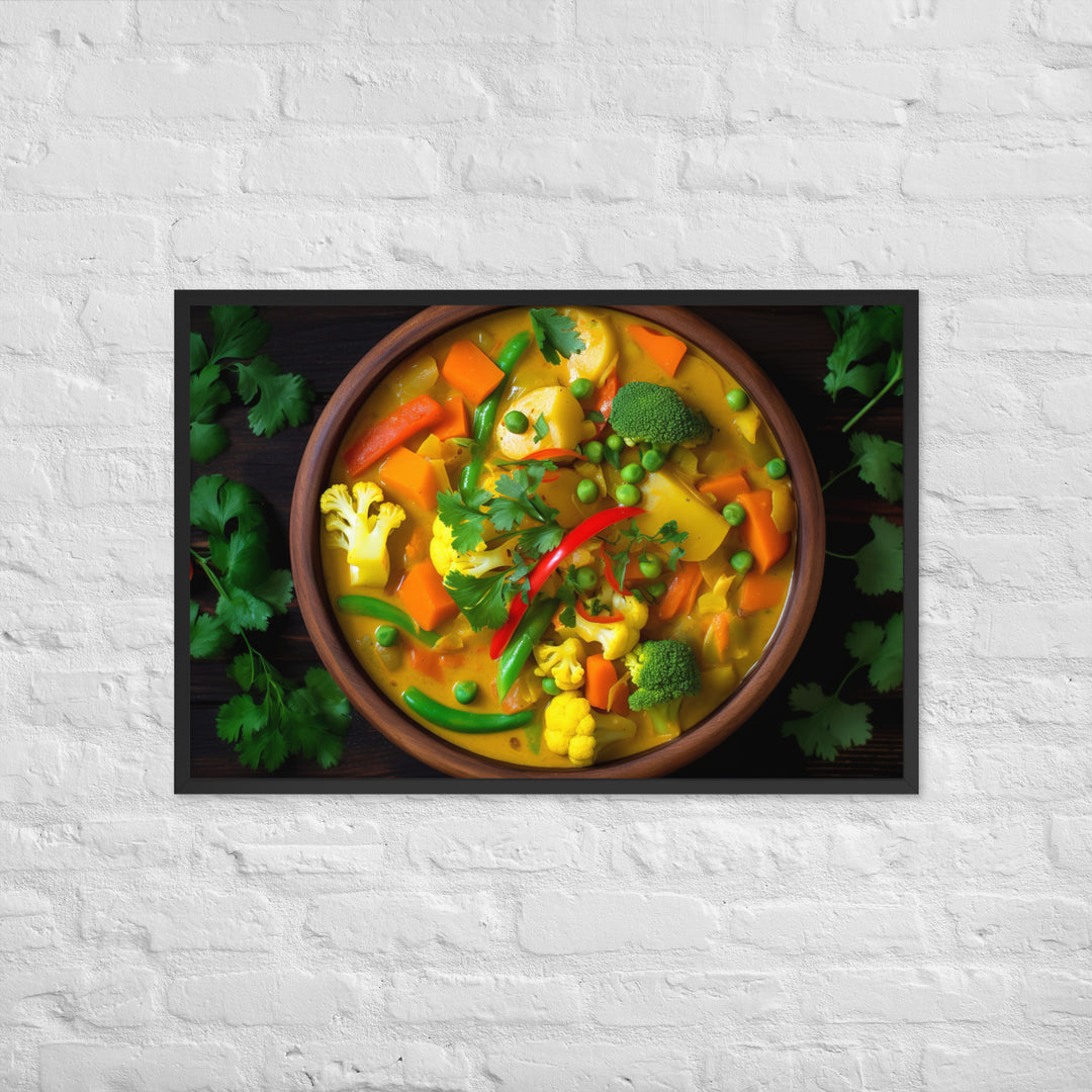 Vegetable Curry Framed poster 🤤 from Yumify.AI