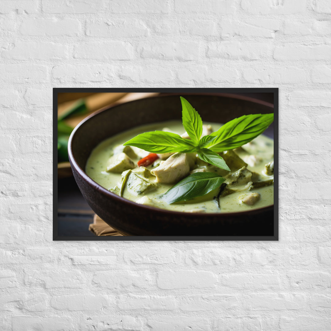 Thai Green Curry Framed poster 🤤 from Yumify.AI