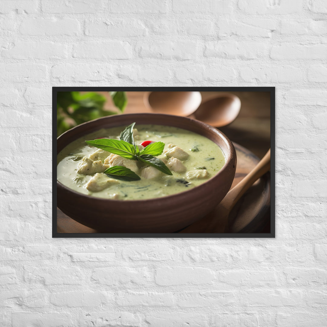 Thai Green Curry Framed poster 🤤 from Yumify.AI