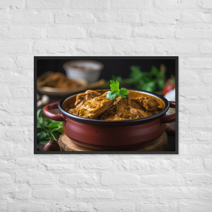 Spicy Chicken Curry Framed poster 🤤 from Yumify.AI