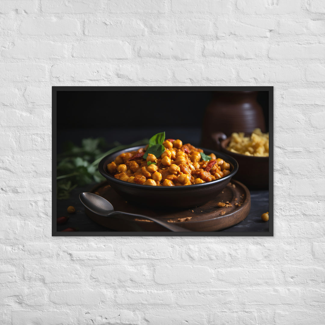 Chickpea Curry Framed poster 🤤 from Yumify.AI