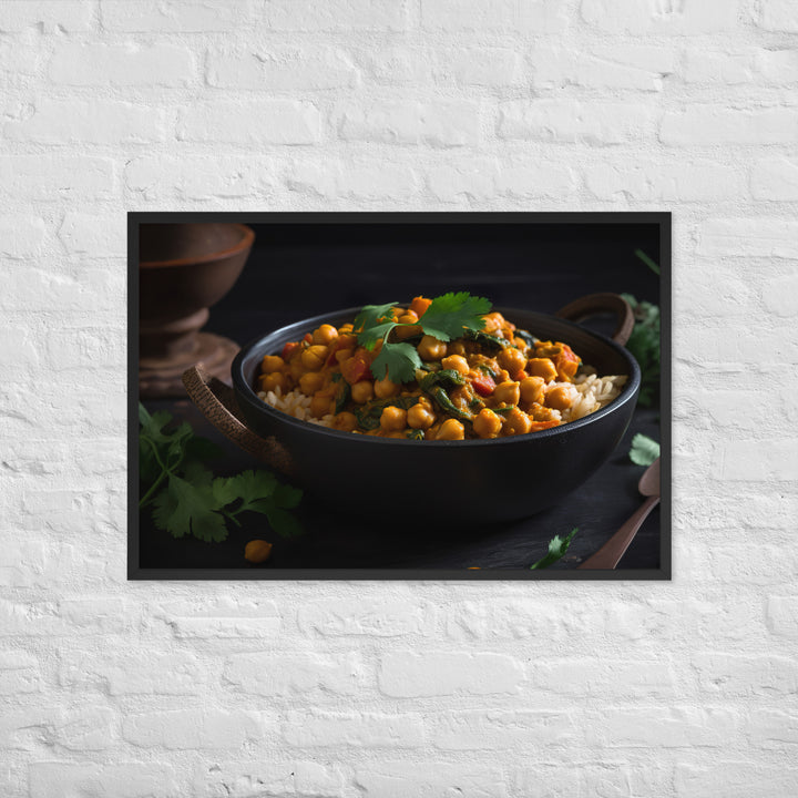 Chickpea Curry Framed poster 🤤 from Yumify.AI