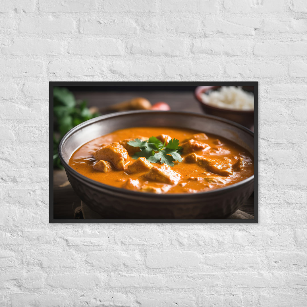 Butter Chicken Curry Framed poster 🤤 from Yumify.AI