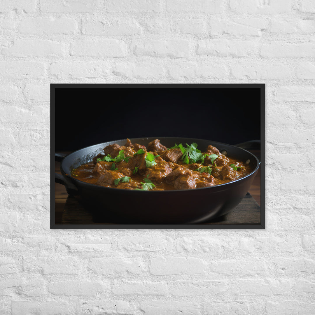 Beef Curry Framed poster 🤤 from Yumify.AI