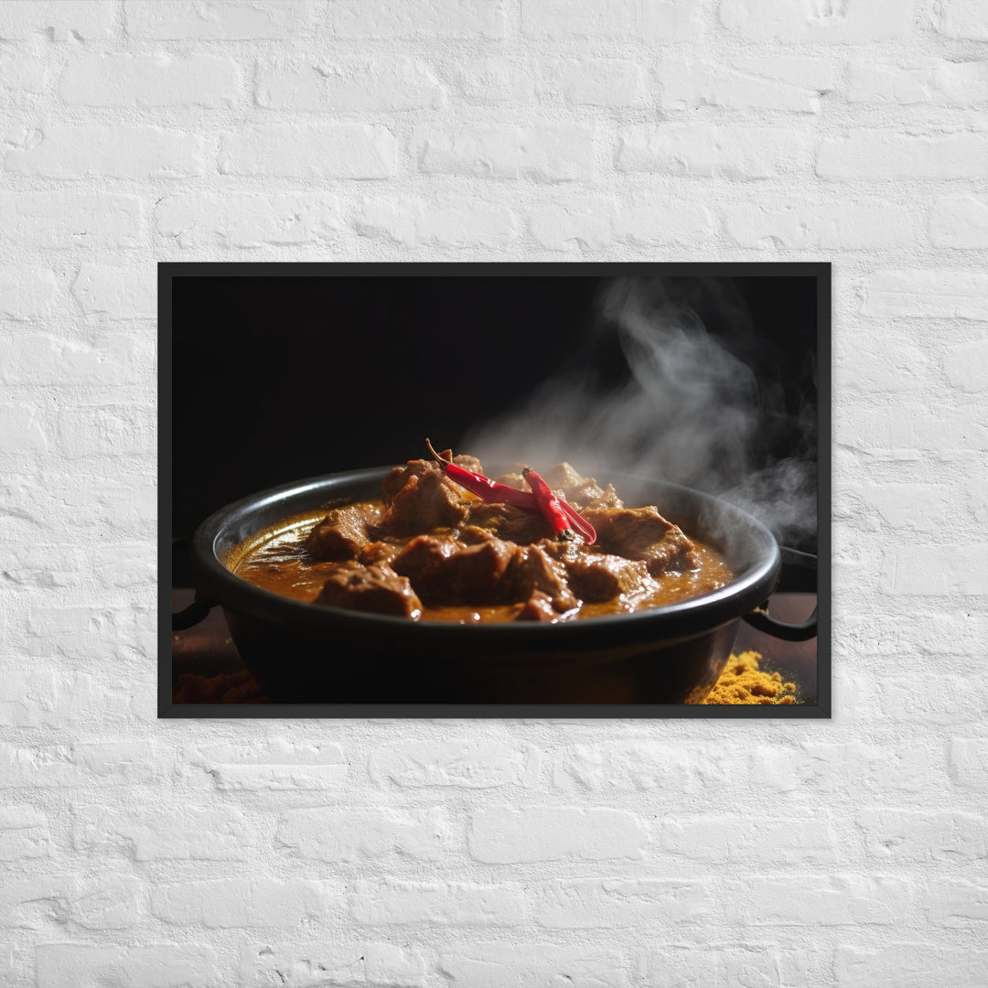 Beef Curry Framed poster 🤤 from Yumify.AI