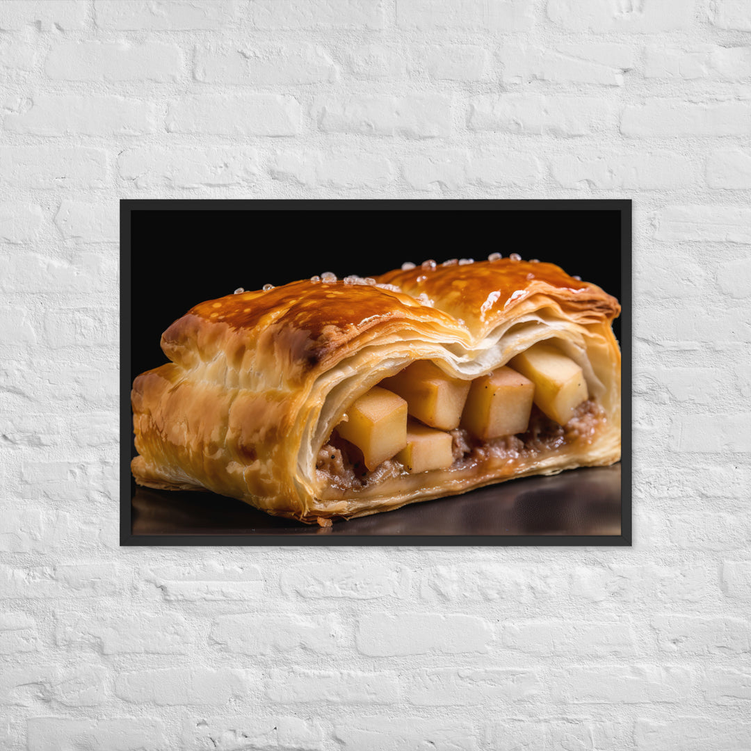 Pork and Apple Sausage Roll Framed poster 🤤 from Yumify.AI