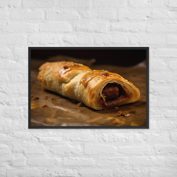 Moroccan Spiced Sausage Roll Framed poster 🤤 from Yumify.AI