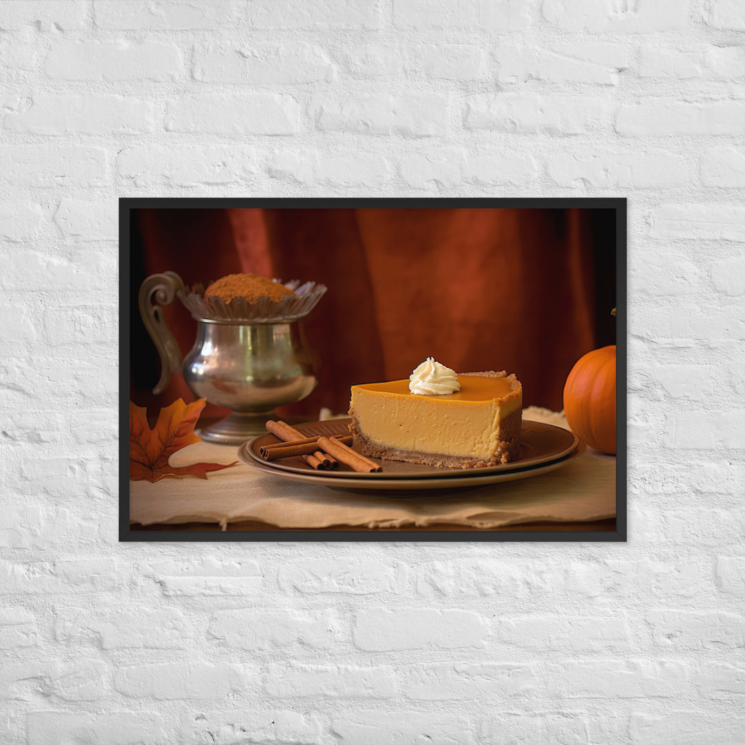 Pumpkin Cheesecake Framed poster 🤤 from Yumify.AI