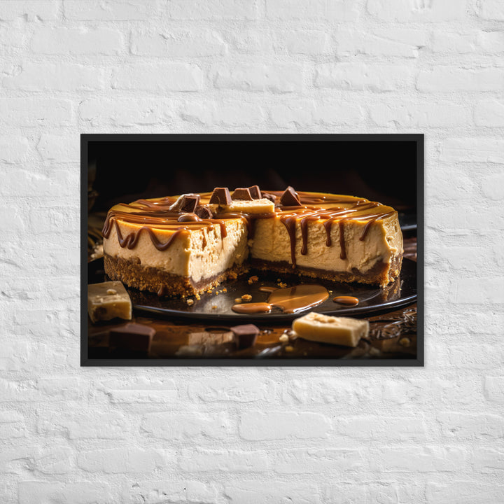 Peanut Butter Cheesecake Framed poster 🤤 from Yumify.AI