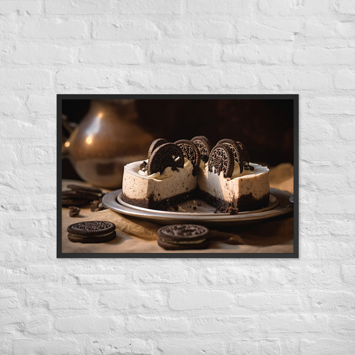 Oreo Cheesecake Framed poster 🤤 from Yumify.AI