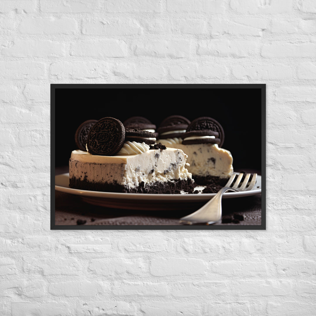 Oreo Cheesecake Framed poster 🤤 from Yumify.AI