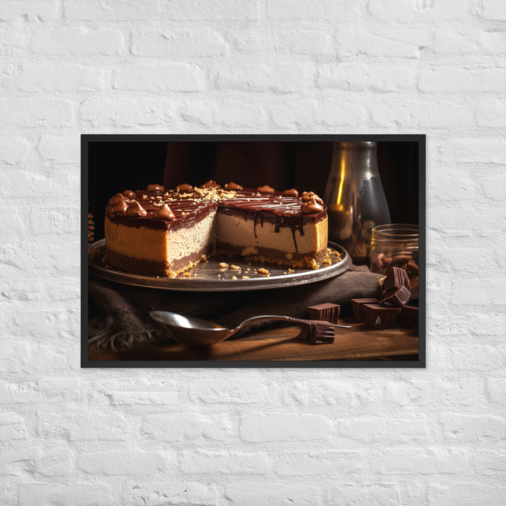 Nutella Cheesecake Framed poster 🤤 from Yumify.AI