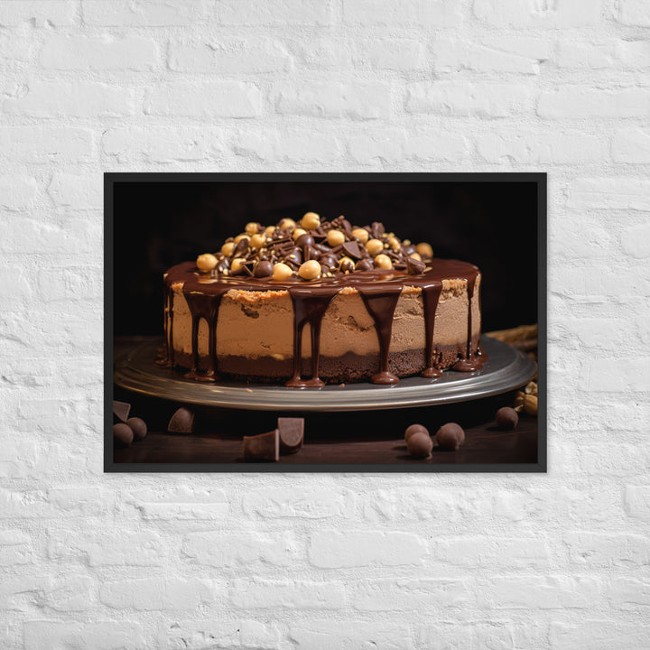 Nutella Cheesecake Framed poster 🤤 from Yumify.AI