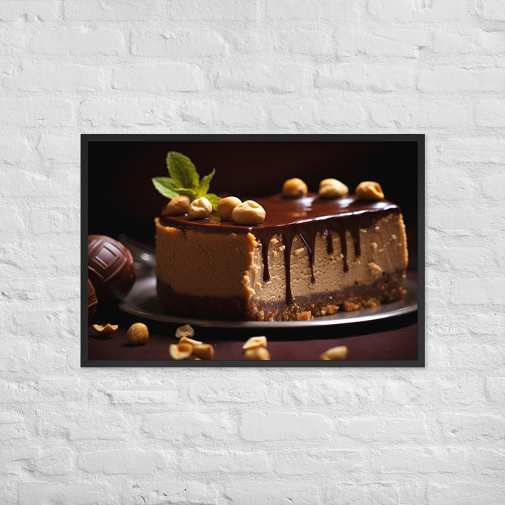 Nutella Cheesecake Framed poster 🤤 from Yumify.AI