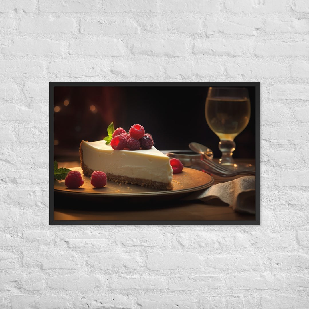 New York Cheesecake Framed poster 🤤 from Yumify.AI