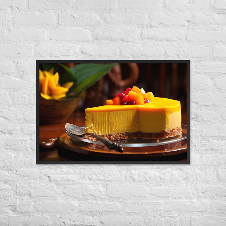 Mango Cheesecake Framed poster 🤤 from Yumify.AI