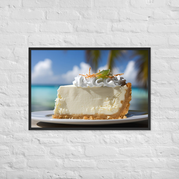 Coconut Cheesecake Framed poster 🤤 from Yumify.AI