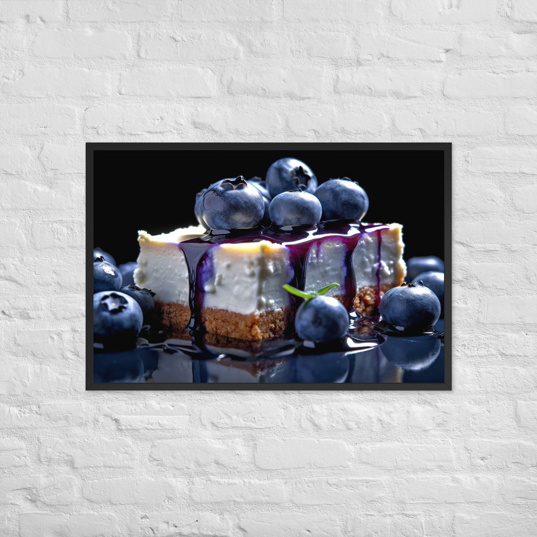 Blueberry Cheesecake Framed poster 🤤 from Yumify.AI