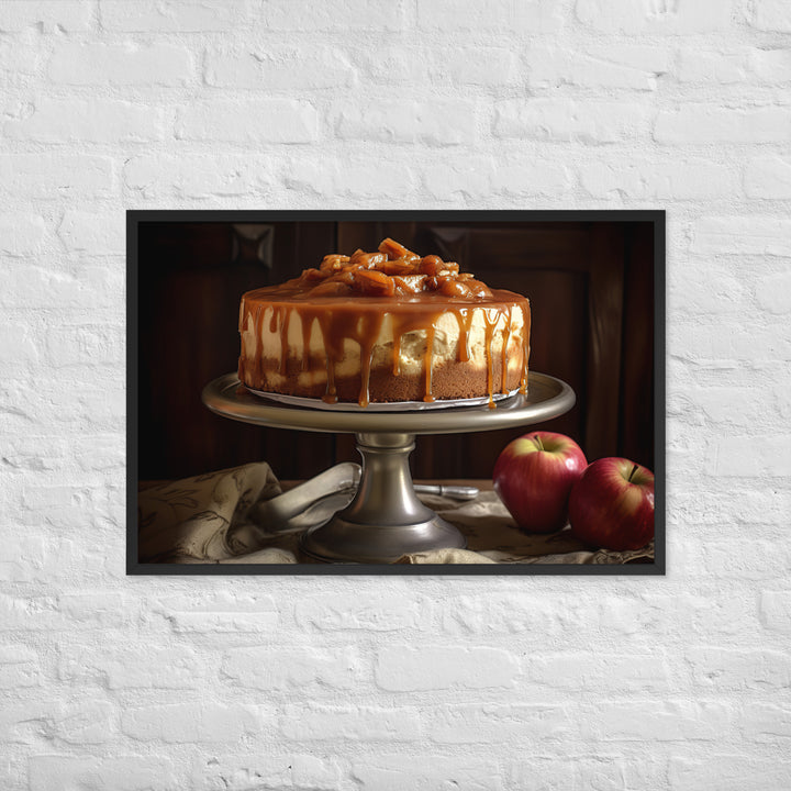 Caramel Apple Cheesecake Framed poster 🤤 from Yumify.AI