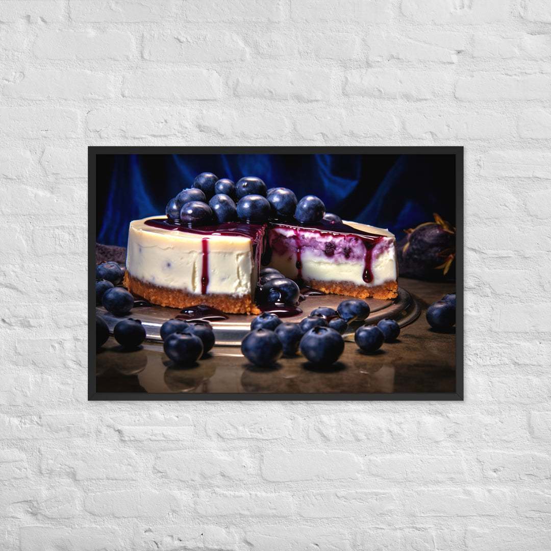 Blueberry Cheesecake Framed poster 🤤 from Yumify.AI