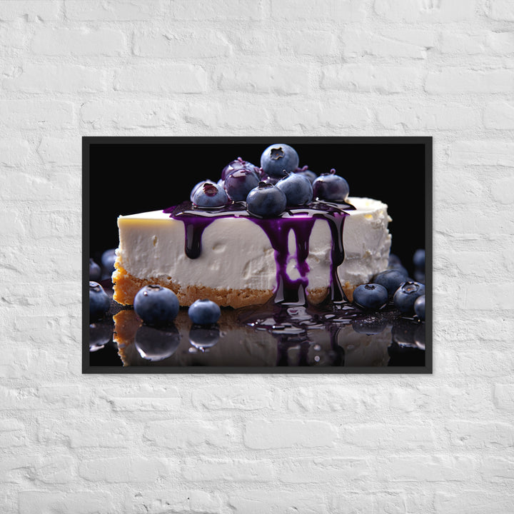Blueberry Cheesecake Framed poster 🤤 from Yumify.AI
