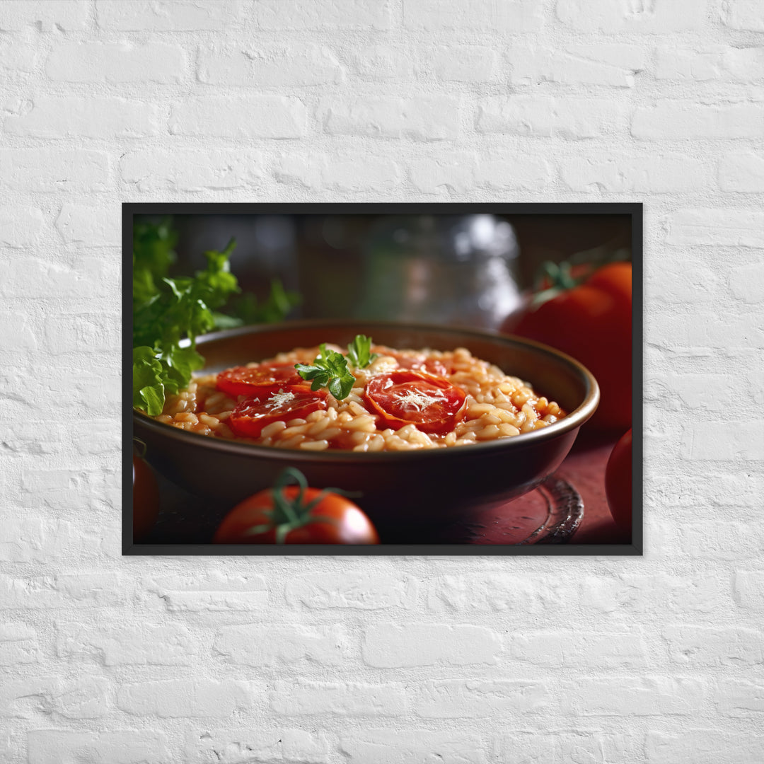 Tomato Risotto Framed poster 🤤 from Yumify.AI