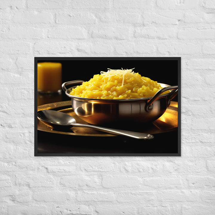 Saffron Risotto Framed poster 🤤 from Yumify.AI