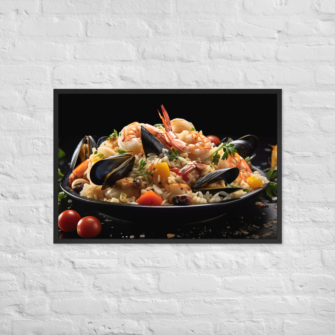 Seafood Risotto Framed poster 🤤 from Yumify.AI