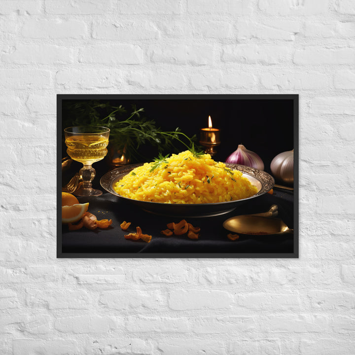 Saffron Risotto Framed poster 🤤 from Yumify.AI