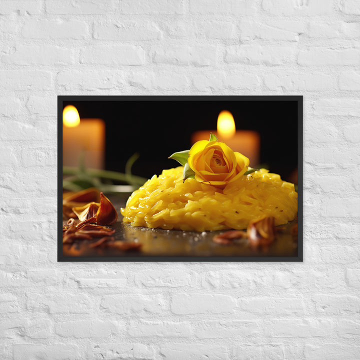 Saffron Risotto Framed poster 🤤 from Yumify.AI