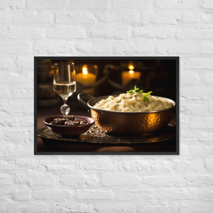 Mushroom Risotto Framed poster 🤤 from Yumify.AI