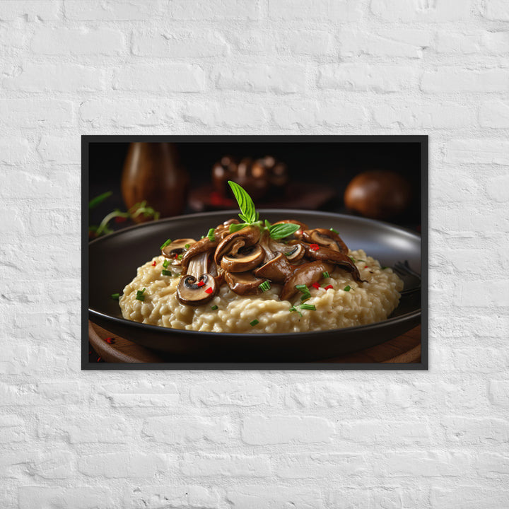 Mushroom Risotto Framed poster 🤤 from Yumify.AI