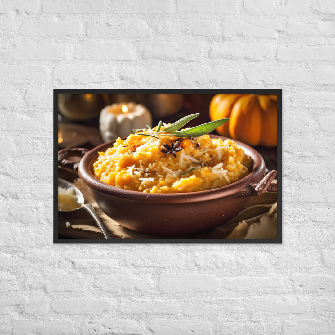 Butternut Squash Risotto Framed poster 🤤 from Yumify.AI