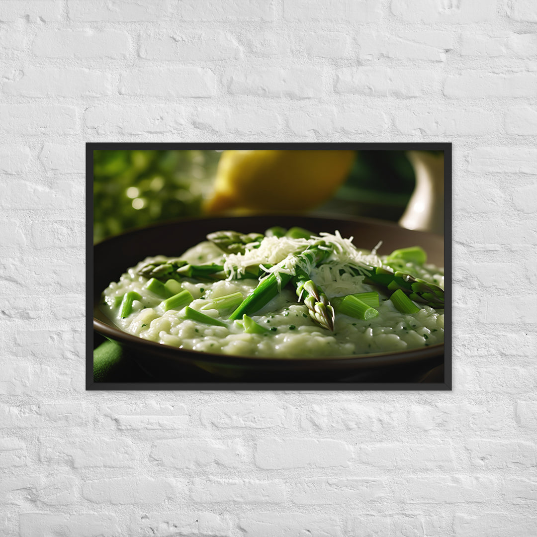 Asparagus Risotto Framed poster 🤤 from Yumify.AI