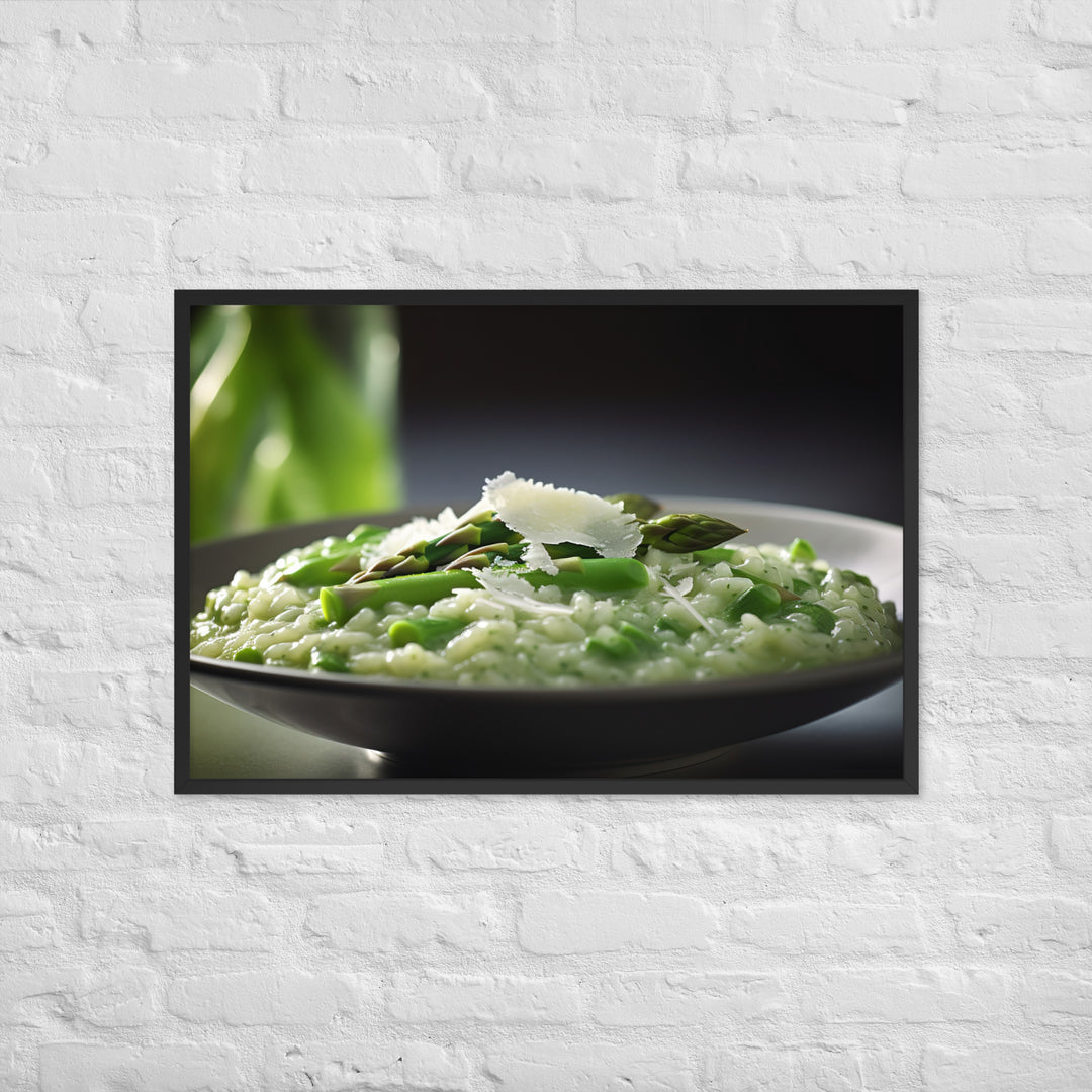 Asparagus Risotto Framed poster 🤤 from Yumify.AI