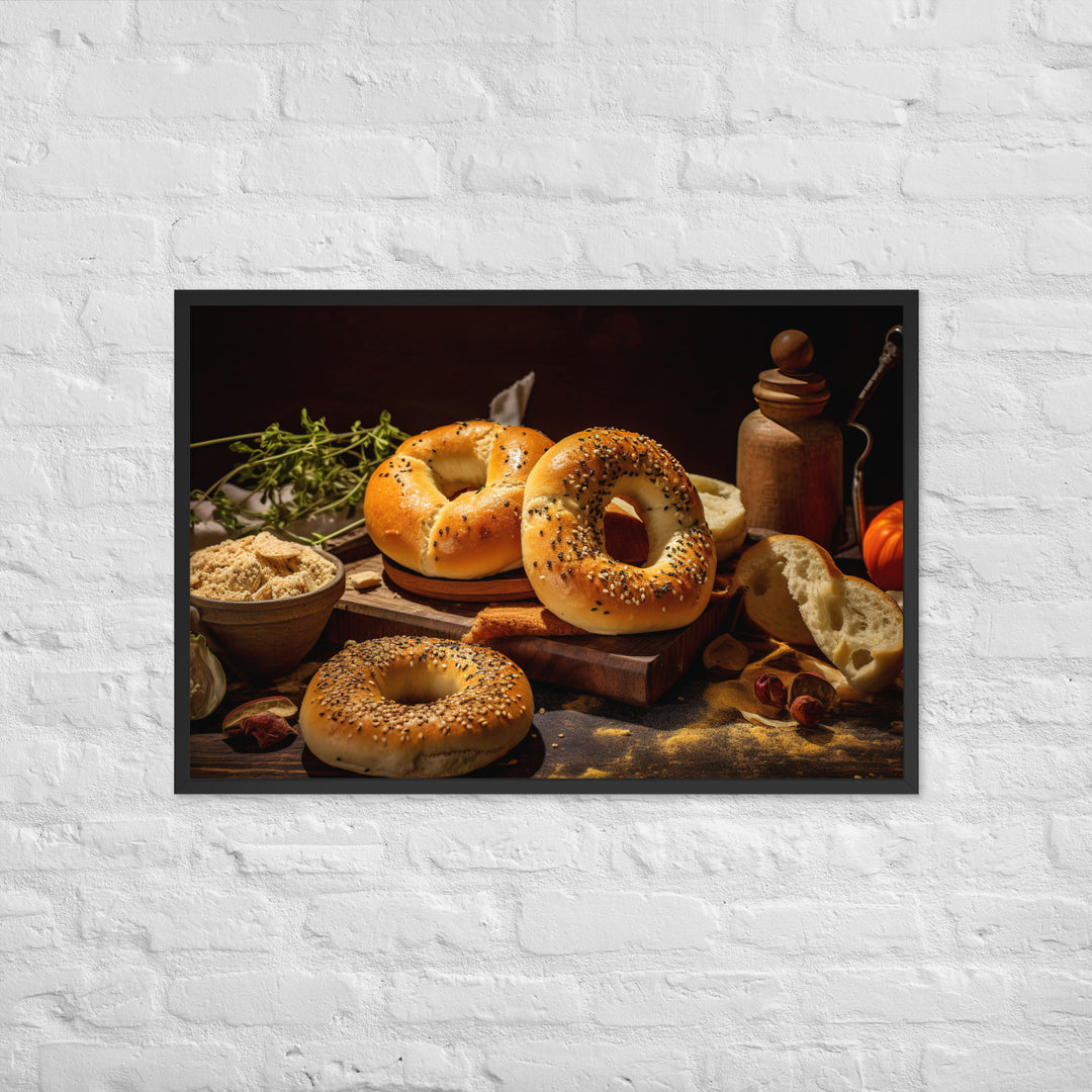 Everything Bagel Framed poster 🤤 from Yumify.AI