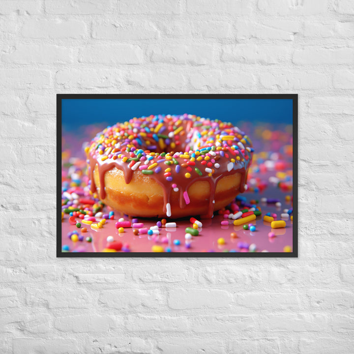 Sprinkle Donut Framed poster 🤤 from Yumify.AI