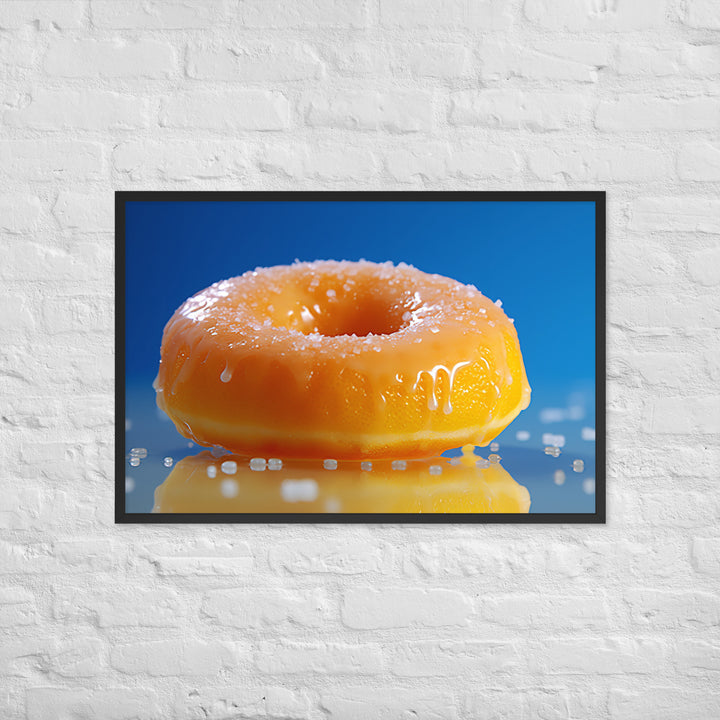 Lemon Filled Donut Framed poster 🤤 from Yumify.AI