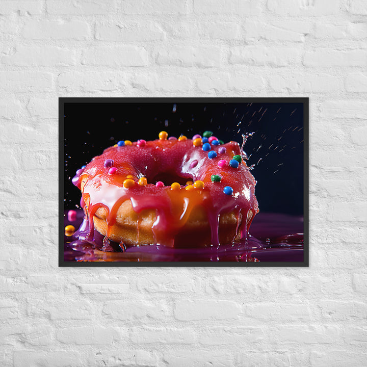 Jelly Donut Framed poster 🤤 from Yumify.AI