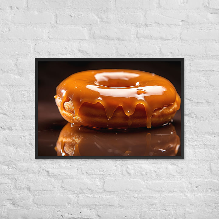 Glazed Donut Framed poster 🤤 from Yumify.AI