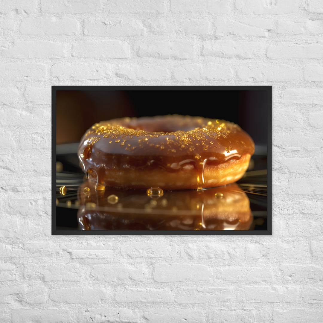 Glazed Donut Framed poster 🤤 from Yumify.AI