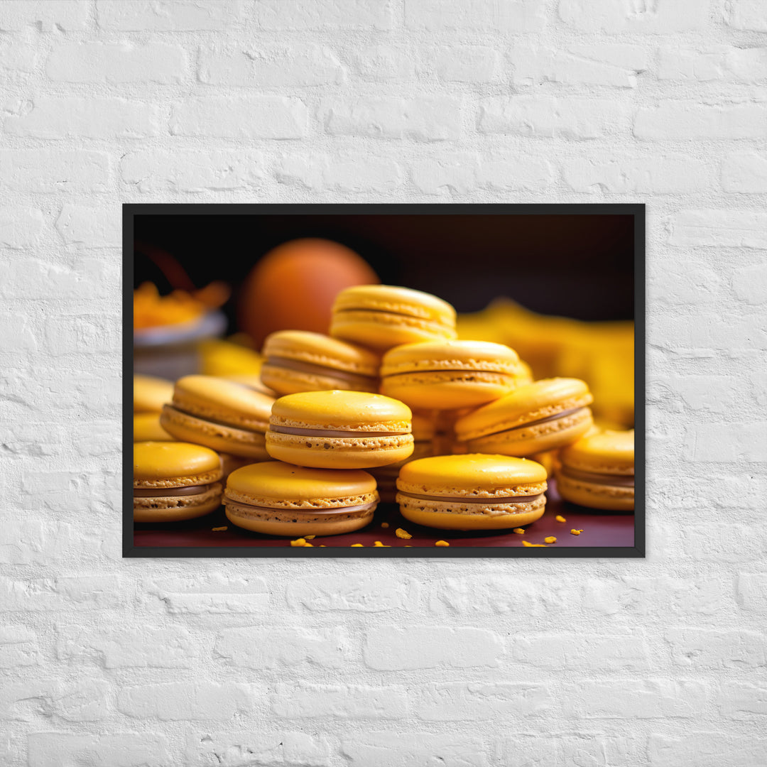 Passion Fruit Macarons Framed poster 🤤 from Yumify.AI