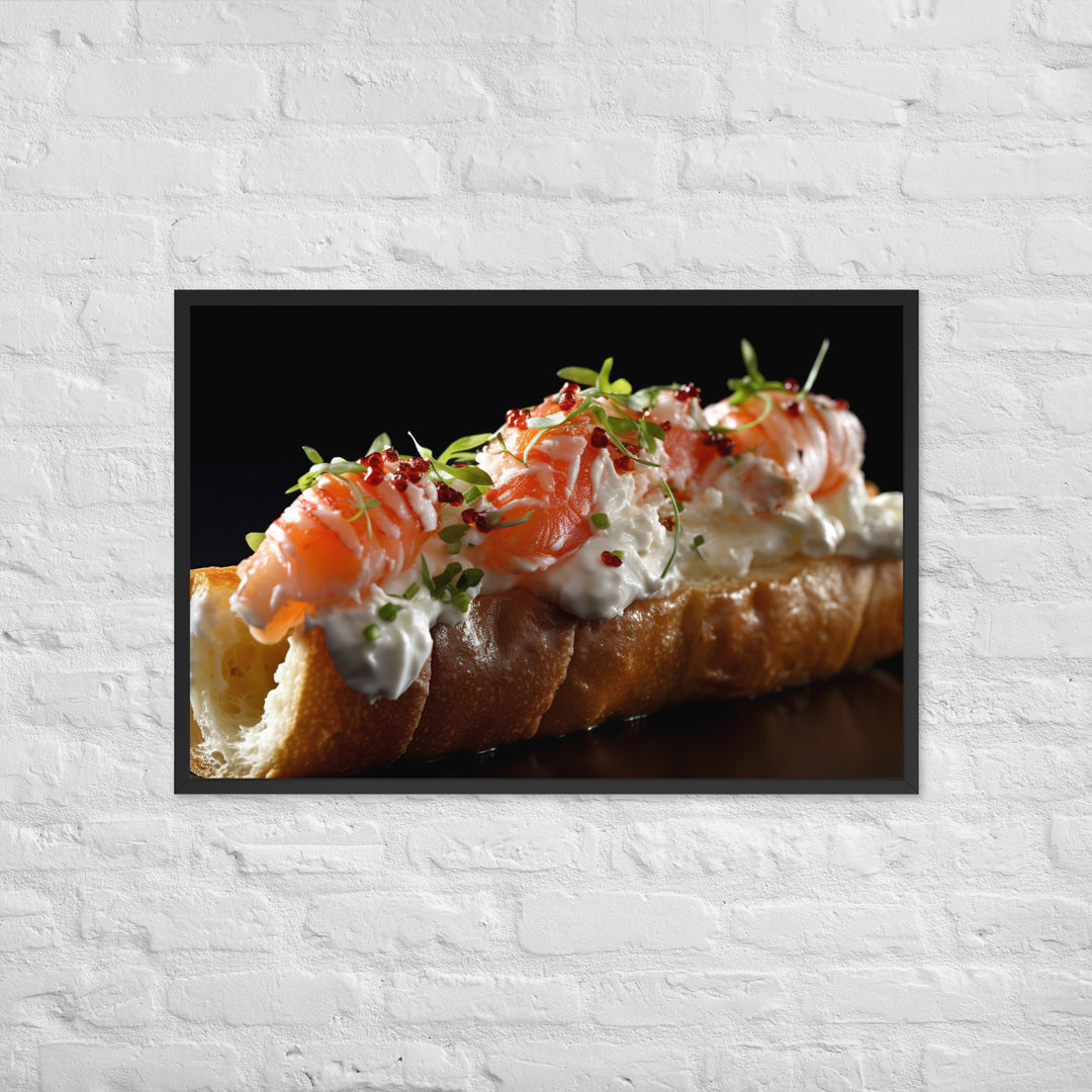 Truffle Lobster Roll Framed poster 🤤 from Yumify.AI