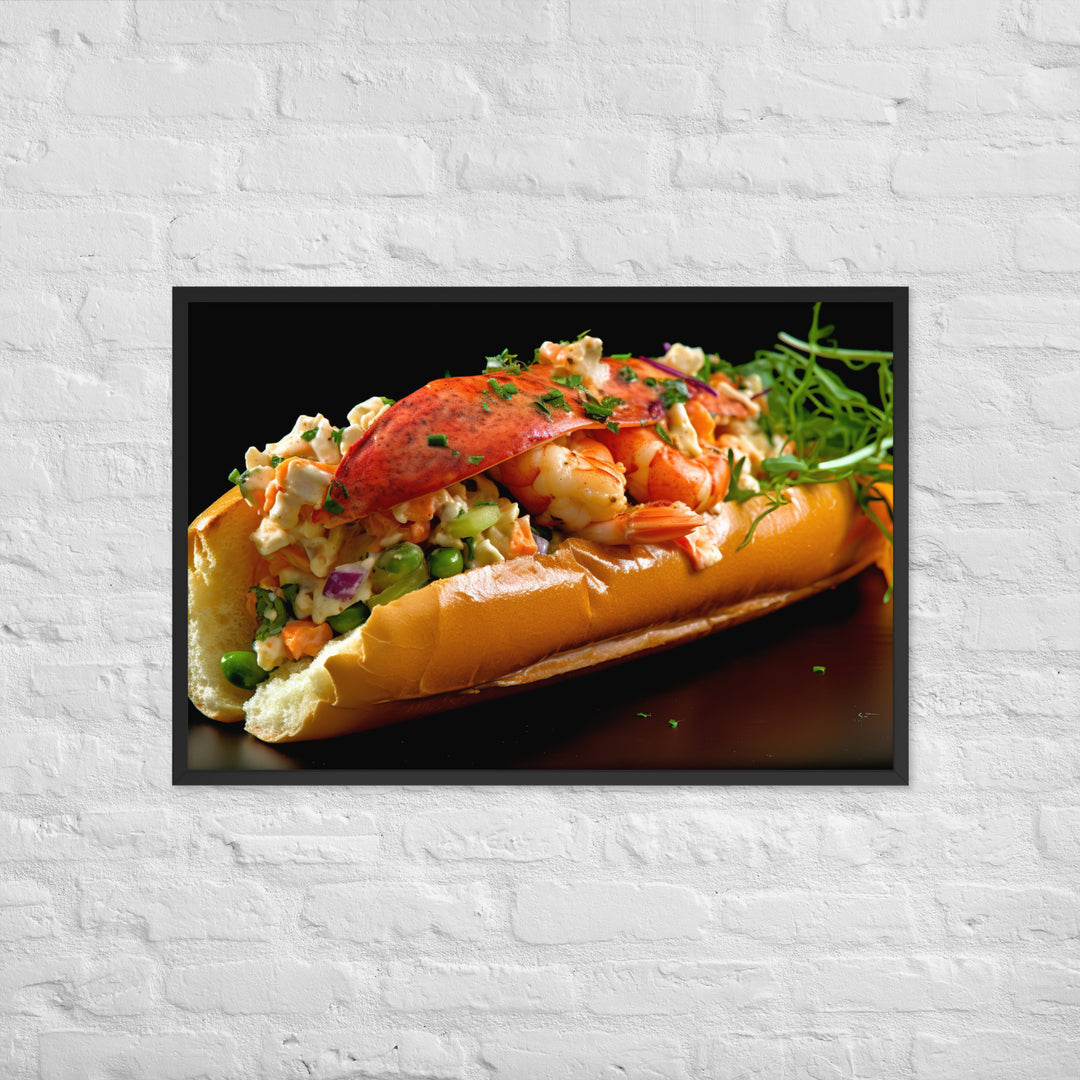 Curry Lobster Roll Framed poster 🤤 from Yumify.AI