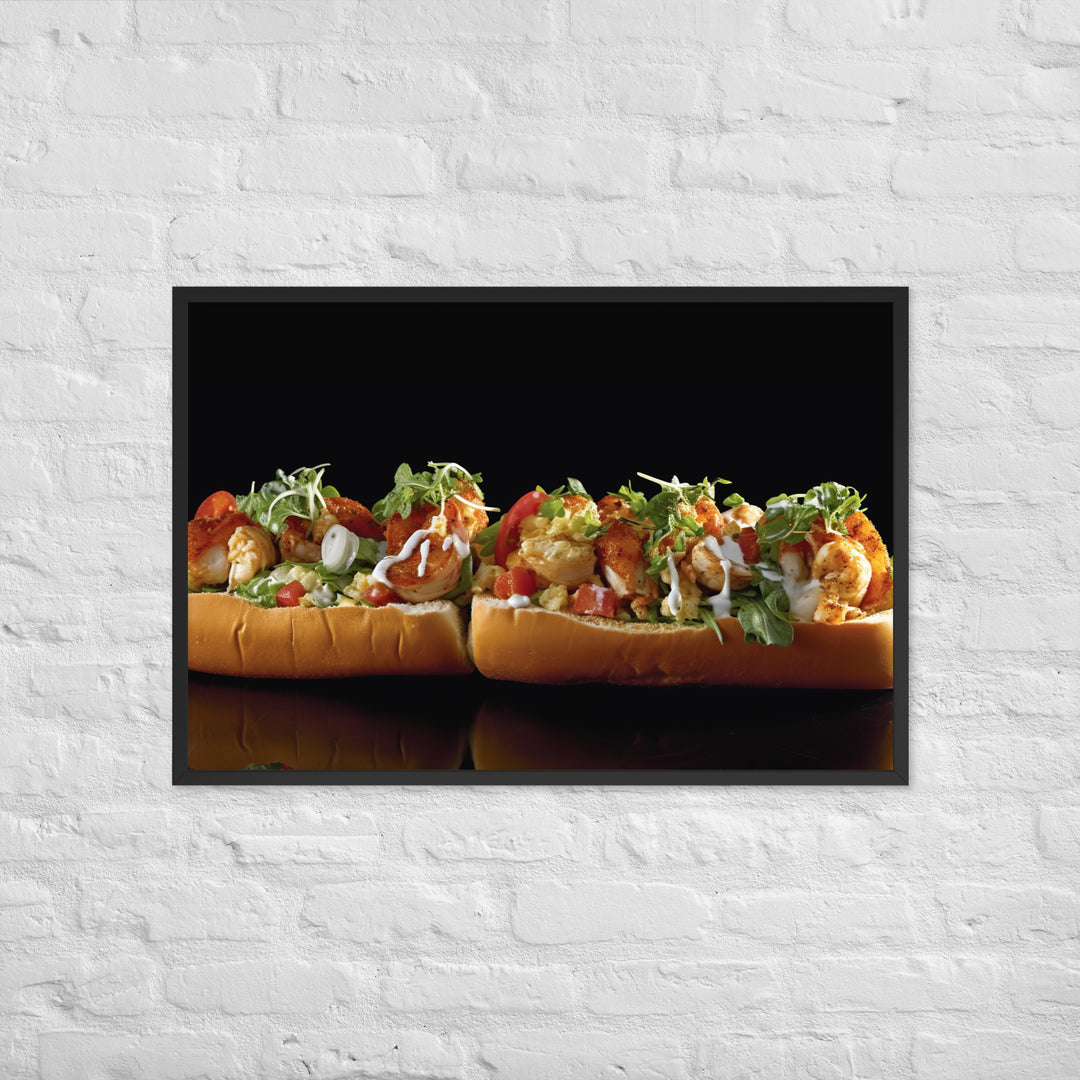 Curry Lobster Roll Framed poster 🤤 from Yumify.AI