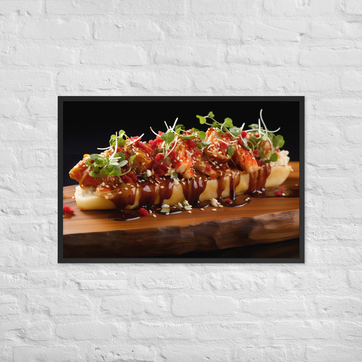 Lobster Roll Framed poster 🤤 from Yumify.AI