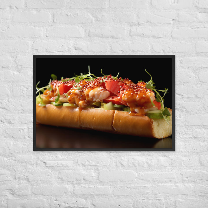 Lobster Roll Framed poster 🤤 from Yumify.AI