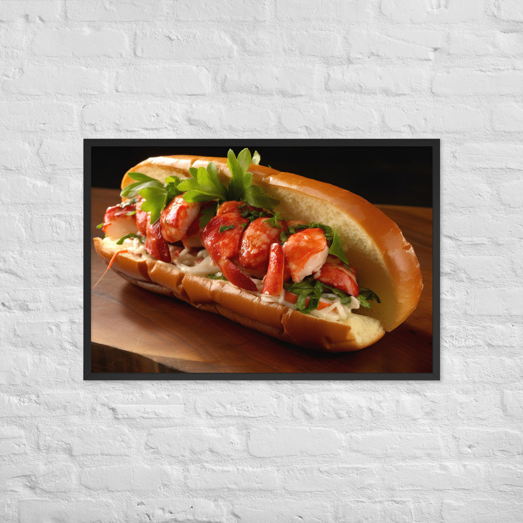 Lobster Roll Framed poster 🤤 from Yumify.AI