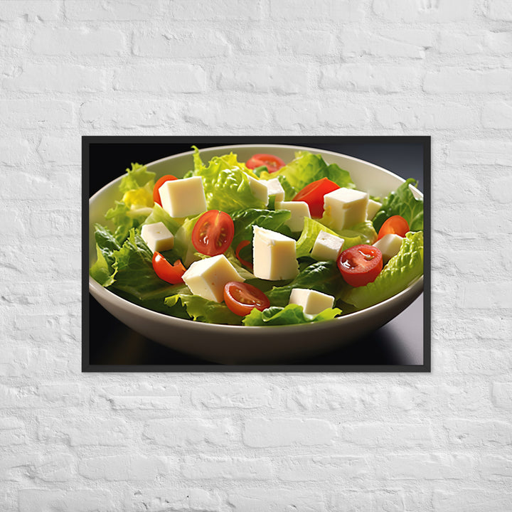 Cheese Salad Framed poster 🤤 from Yumify.AI