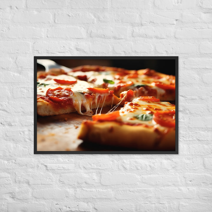 Cheese Pizza Framed poster 🤤 from Yumify.AI